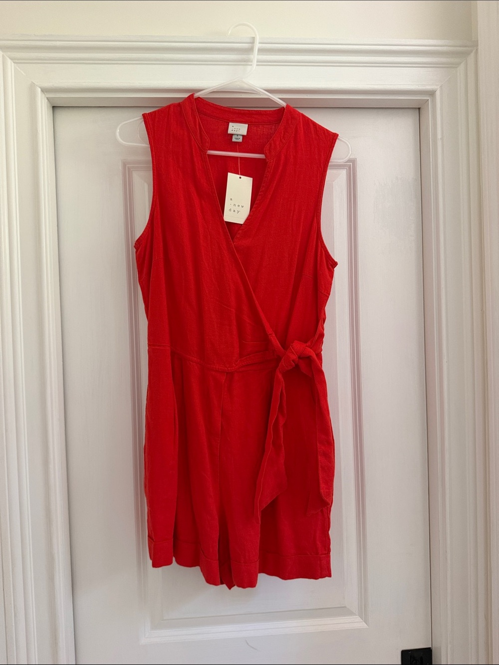 a new day Red shorts Women's Romper